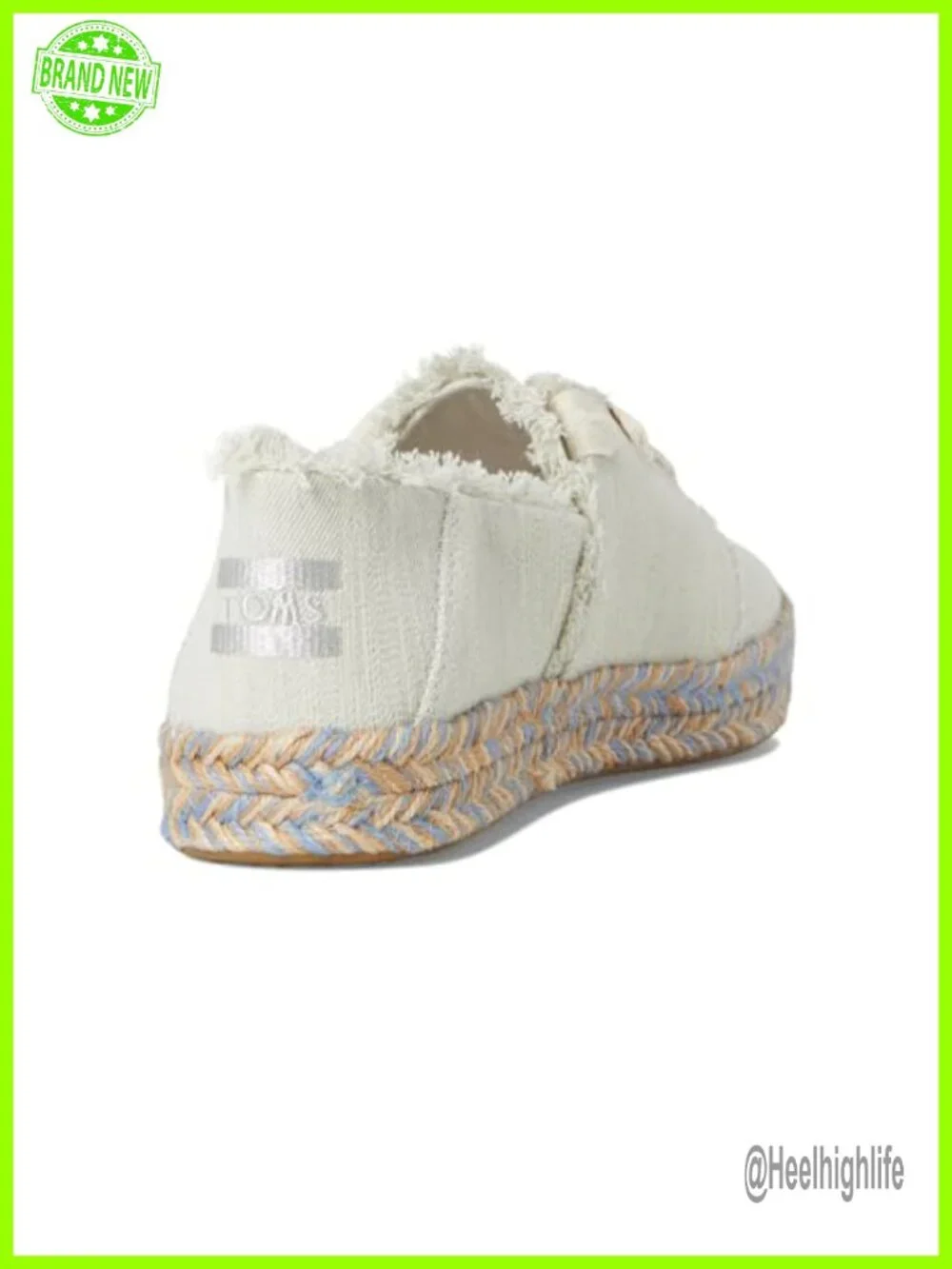 Lace-Up Flatform Espadrille Platform Shoe Fray Detail